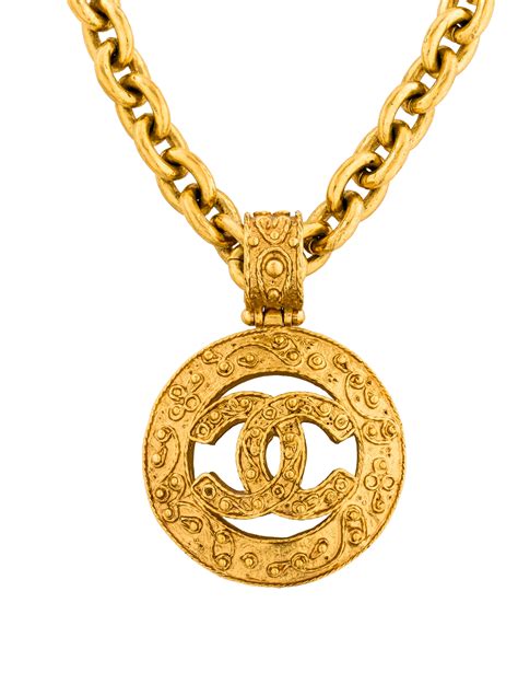 chanel inspired gold necklace|Chanel long necklace with logo.